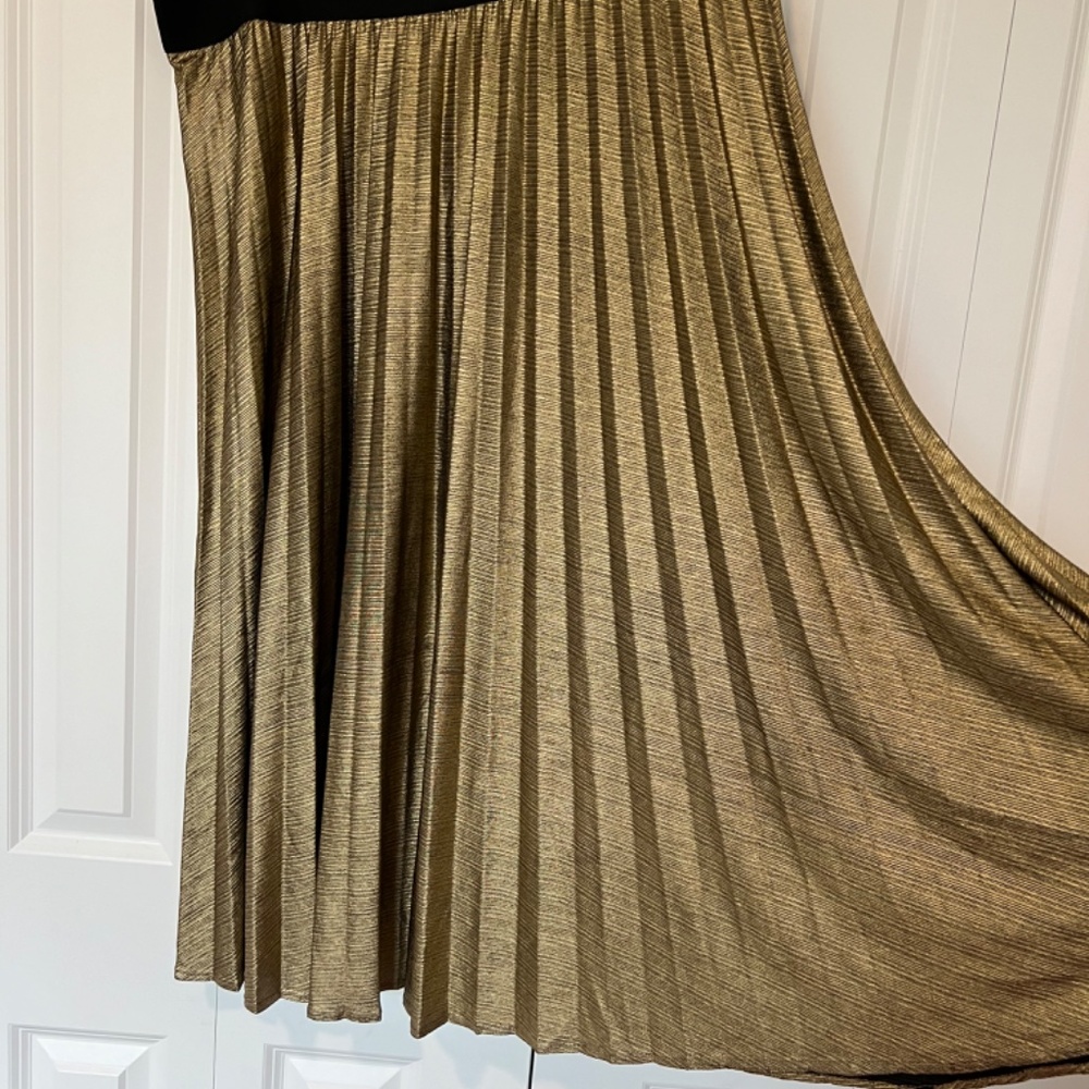 Gold Midi Skirt